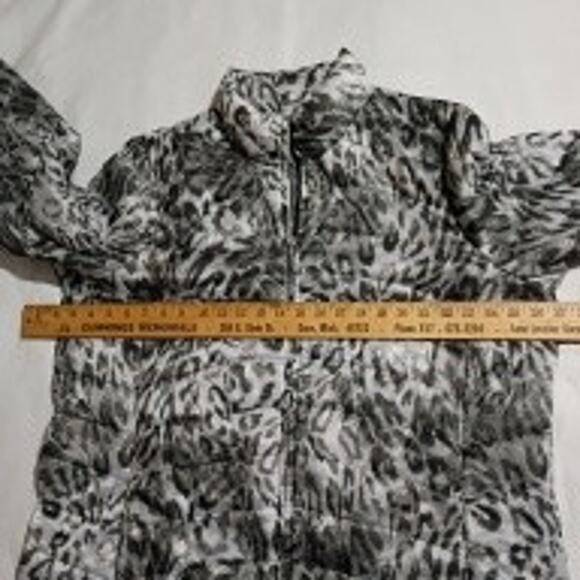 Animal Print 16W Packable Puffer Jacket Alfred Dunner Plus Size Friendly - Picture 5 of 9